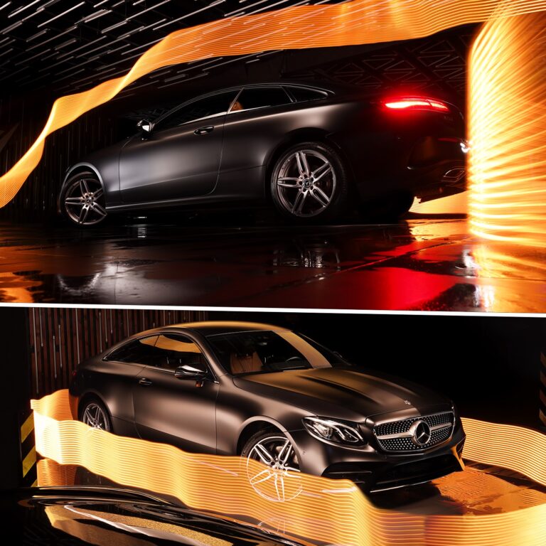 Защита кузова Mercedes-Benz E Coupe матовой пленкой Suntek