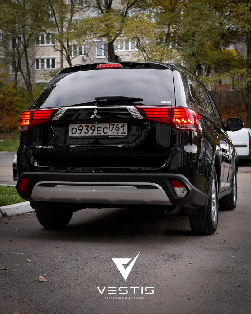 Mitsubishi Outlander Полировка ЛКП керамика Können Graphen и анитгравийная пленка10