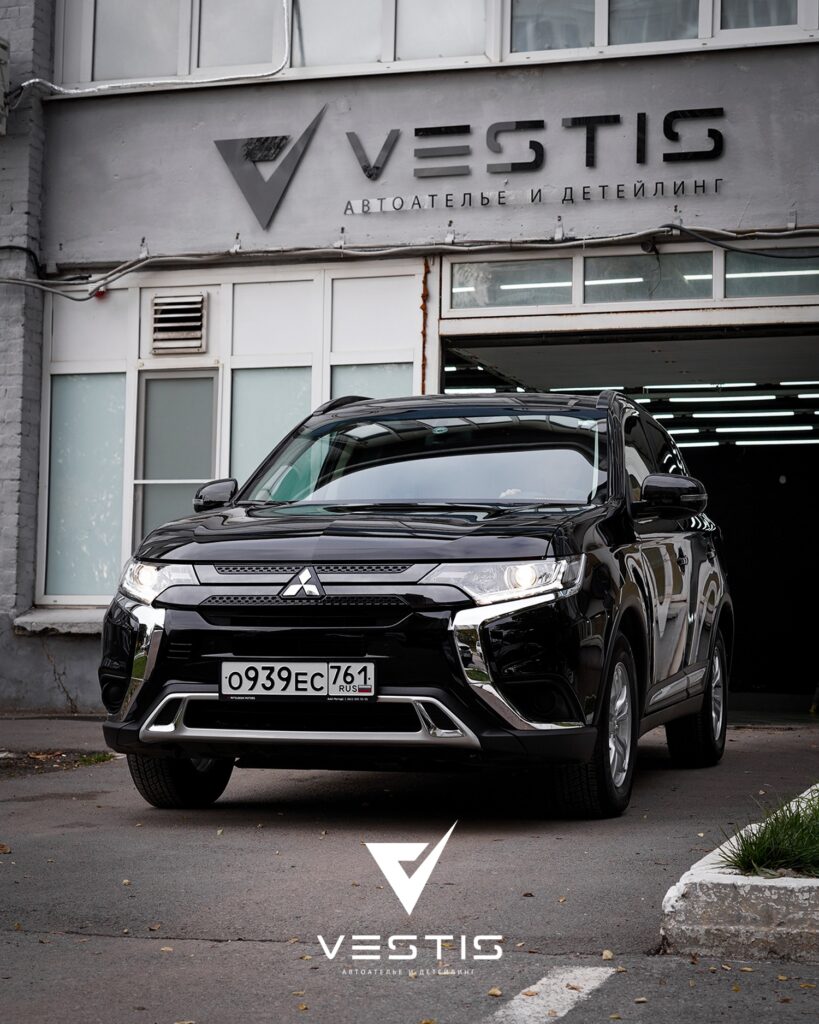 Mitsubishi Outlander Полировка ЛКП керамика Können Graphen и анитгравийная пленка14