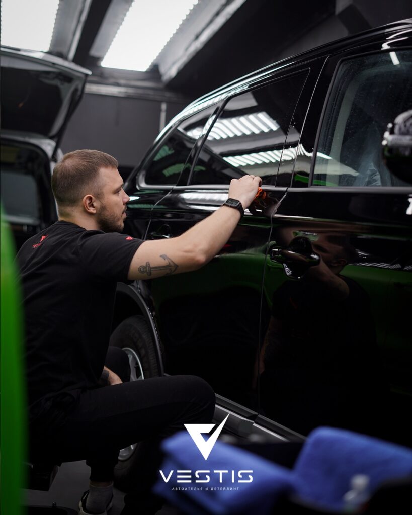 Mitsubishi Outlander Полировка ЛКП керамика Können Graphen и анитгравийная пленка6
