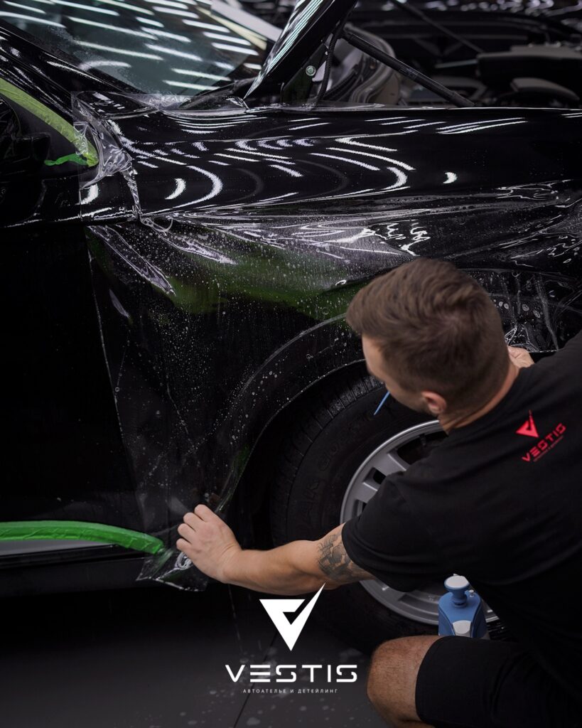 Mitsubishi Outlander Полировка ЛКП керамика Können Graphen и анитгравийная пленка7