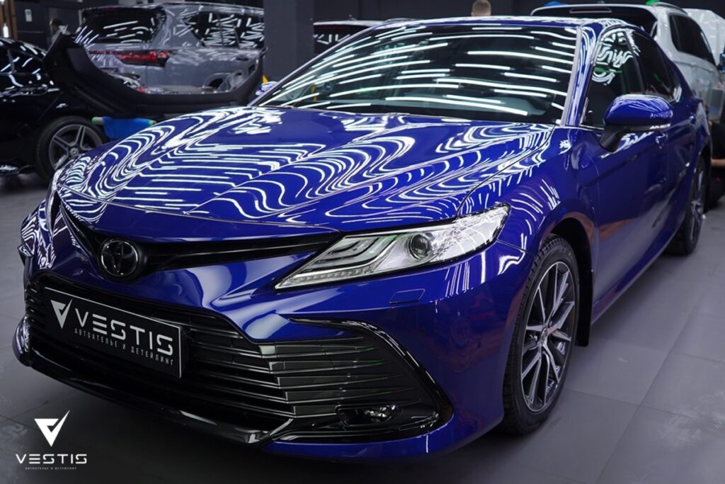 Керамика на ЛКП Toyota Camry и "Антихром" экстерьера 6 Toyota Camry Полировка керамика и антихром4 1200x800