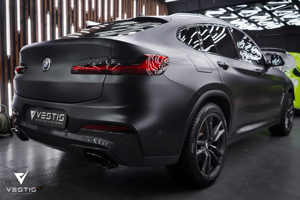 Полная оклейка BMW X4 матовой антигравийной пленкой 7 BMW X4 Матовая пленка2