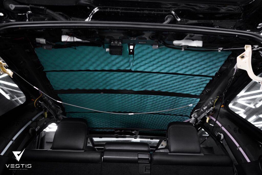 Оклейка матовой антигравийной пленкой Toyota 4Runner 20 Toyota 4Runner Матовая пленка шумоизоляция коврики перетяжка потолка58