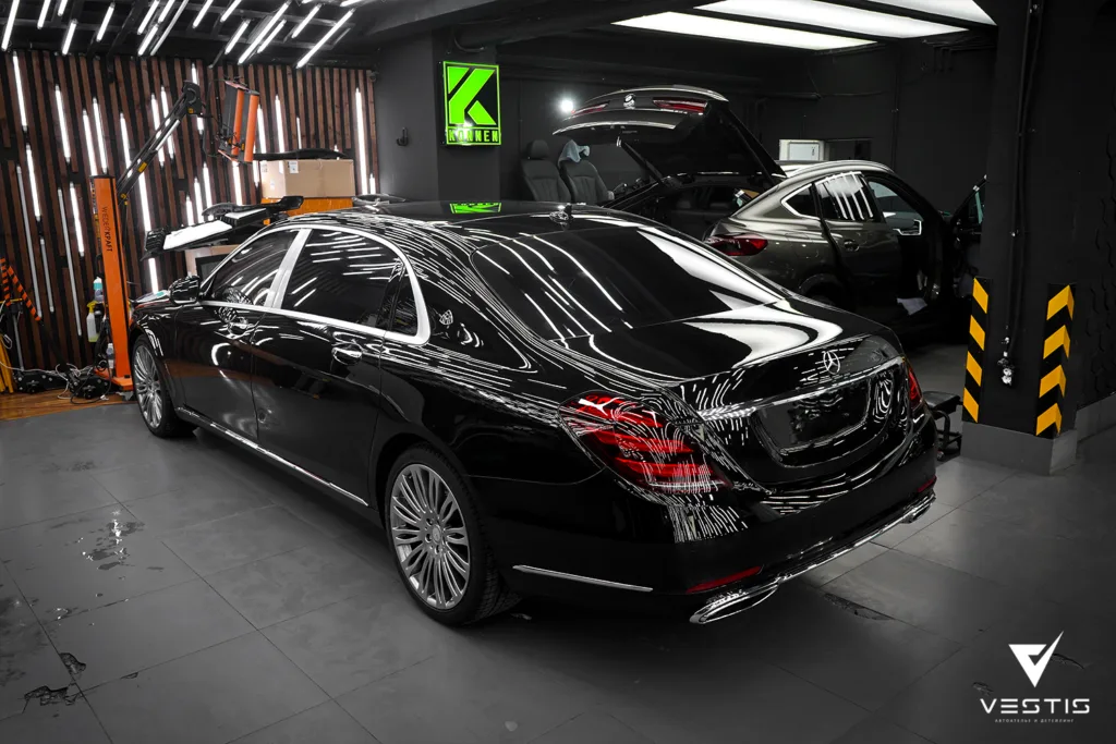 Стайлинг виниловой пленкой Mercedes Benz S Class Maybach 3 Mercedes Benz S Class Maybach Винил и полировка10