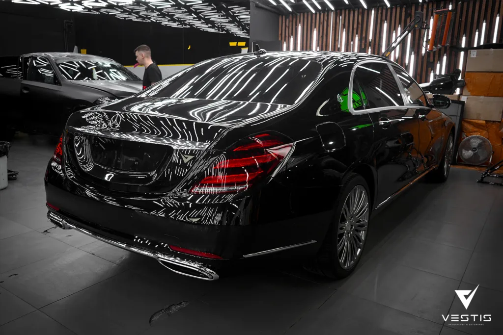 Стайлинг виниловой пленкой Mercedes Benz S Class Maybach 11 Mercedes Benz S Class Maybach Винил и полировка12