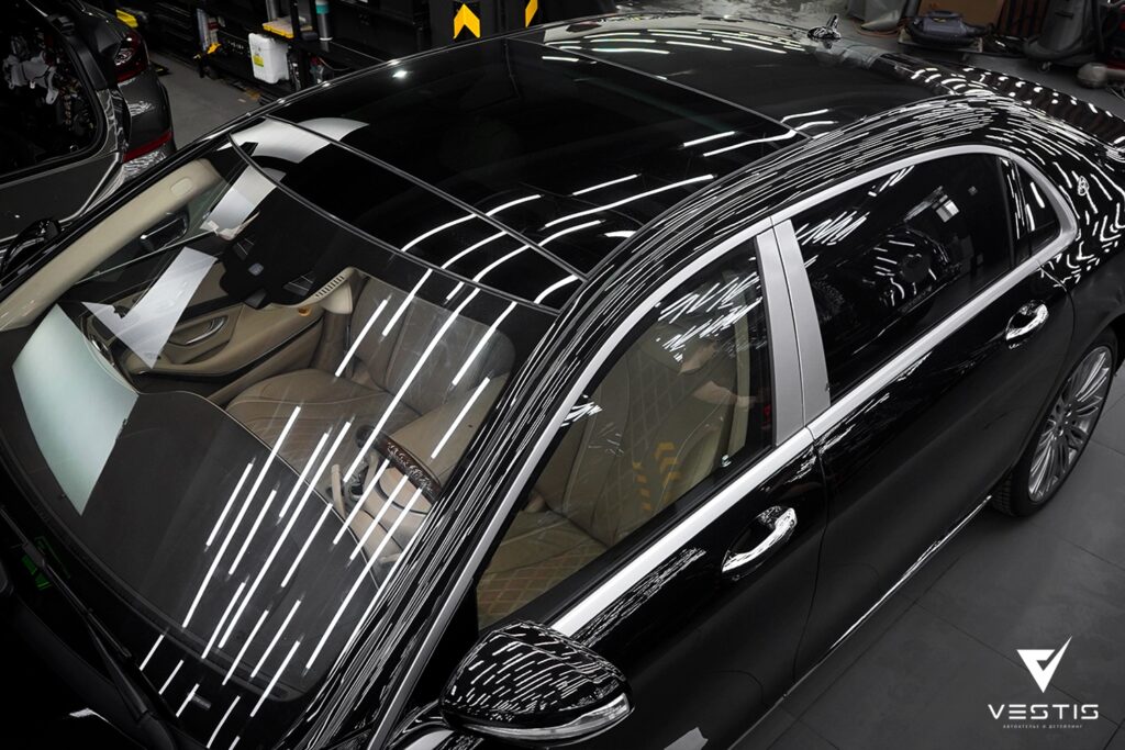 Стайлинг виниловой пленкой Mercedes Benz S Class Maybach 4 Mercedes Benz S Class Maybach Винил и полировка9 1
