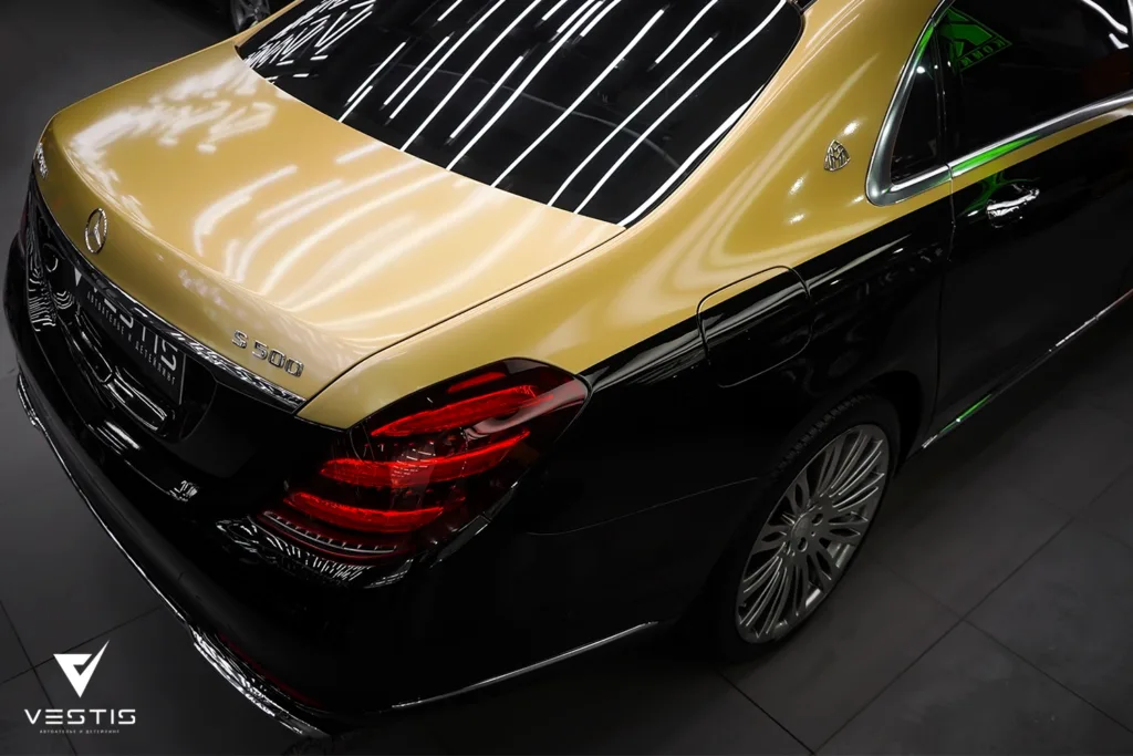 Стайлинг виниловой пленкой Mercedes Benz S Class Maybach 17 Mercedes Benz S Class Maybach Выдача8