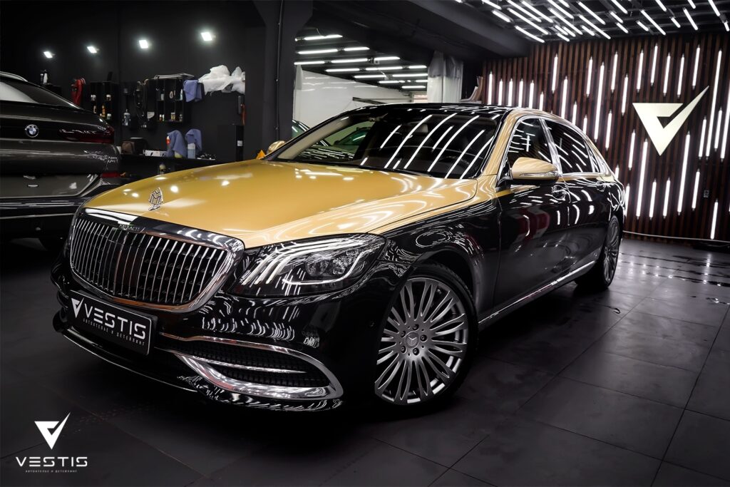 Стайлинг виниловой пленкой Mercedes Benz S Class Maybach 10 Mercedes Benz S Class Maybach Выдача9
