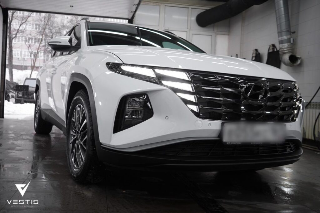 Защита антигравийной пленкой Hyundai Tucson 1 Hyundai Tucson Пленка кузов и интерьер6 1200x800
