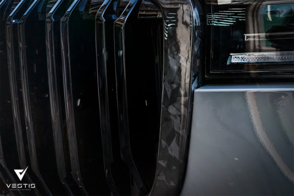 Обрамление решётки радиатора BMW X7 G07 (кованый карбон) 4