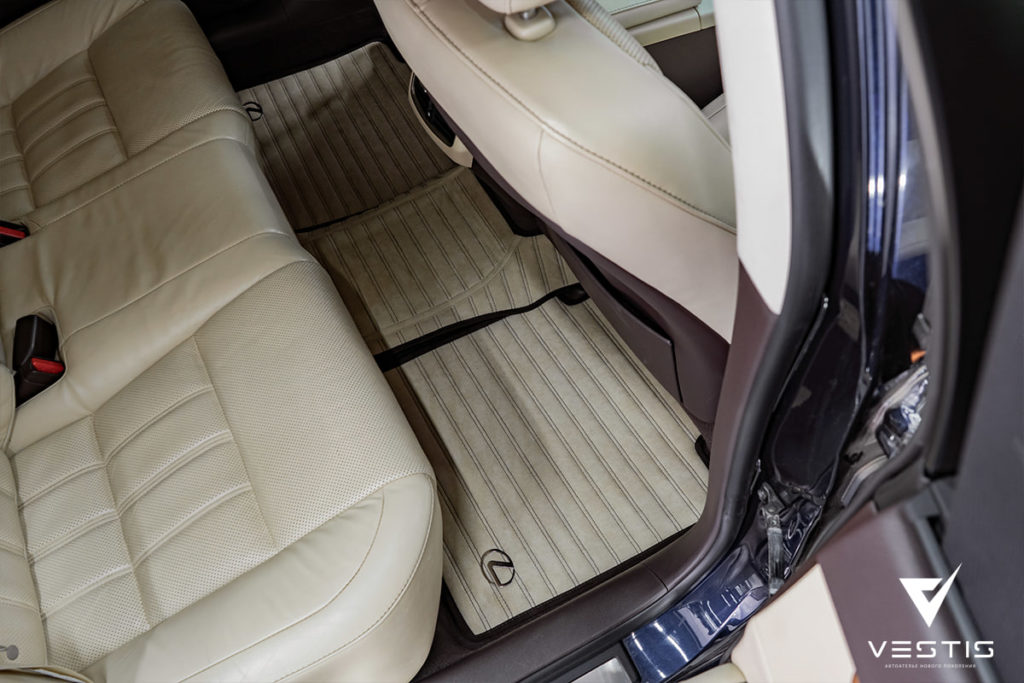 Комплект ковриков для Lexus GS из Алькантары (задние)
