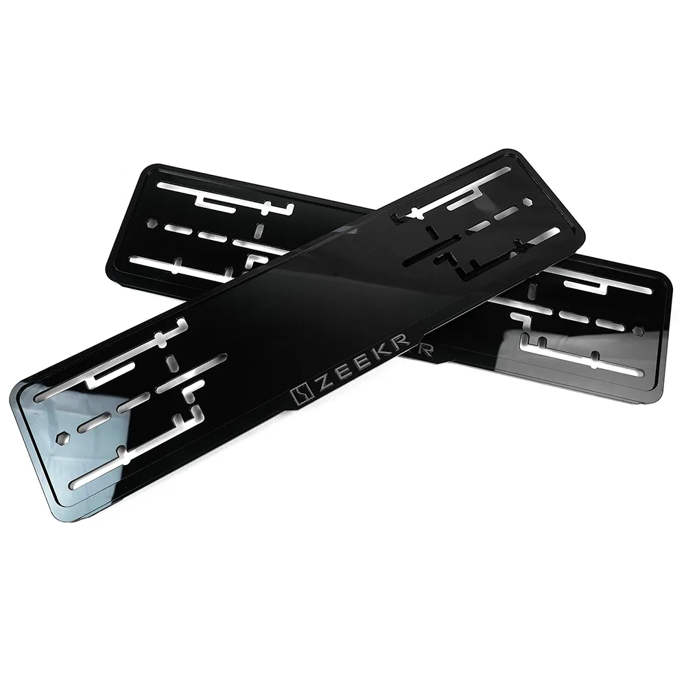 Комплект акриловых рамок госномера Zeekr 3 Номерные рамки Zeekr - Черные буквы 2